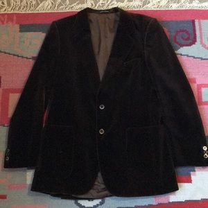 Yves Saint Laurent vintage brown velvet blazer